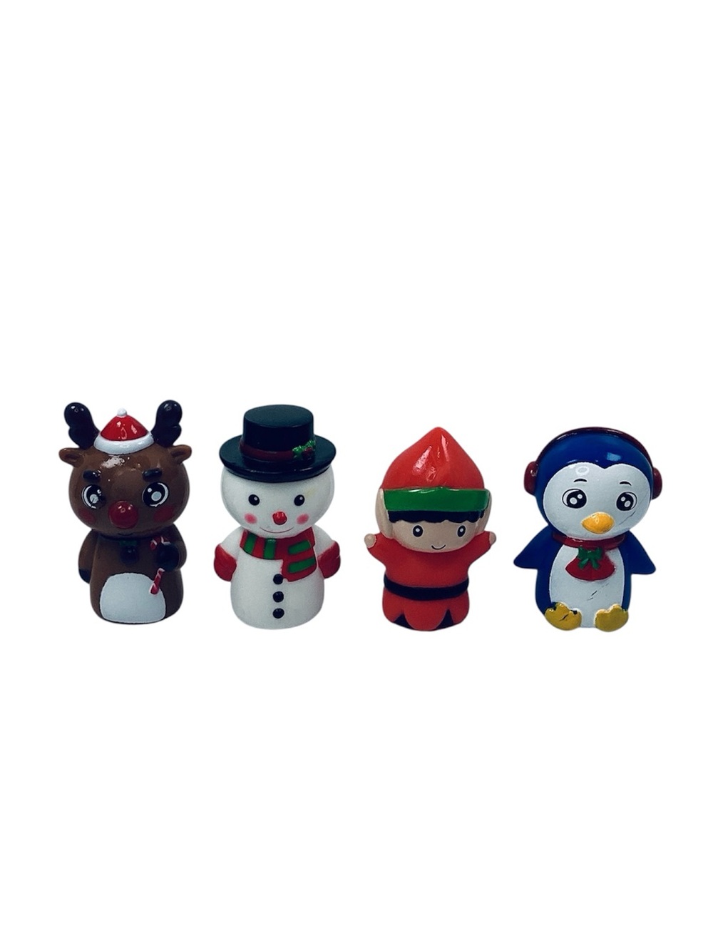 🐷 FREE with any purchase ⭐️ Holiday Finger Puppets Festive Figurines - 4pc.